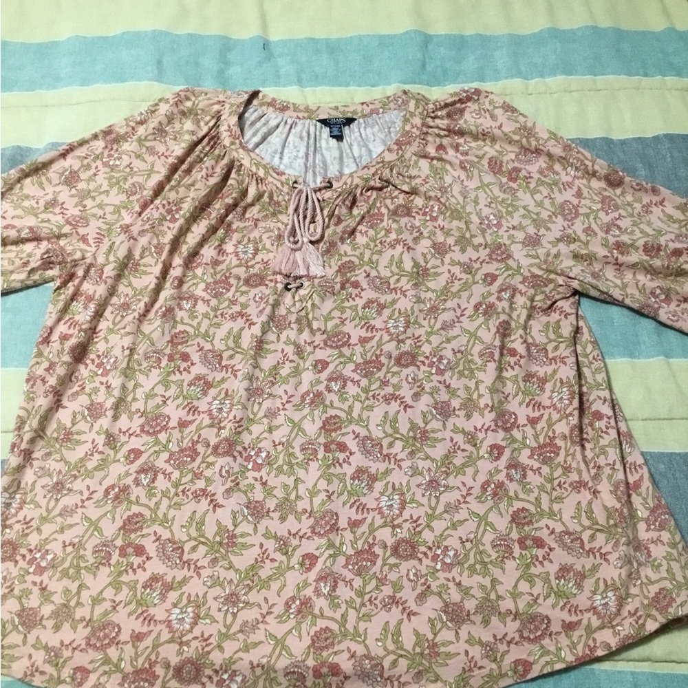 Womens 3/4 sleeve top